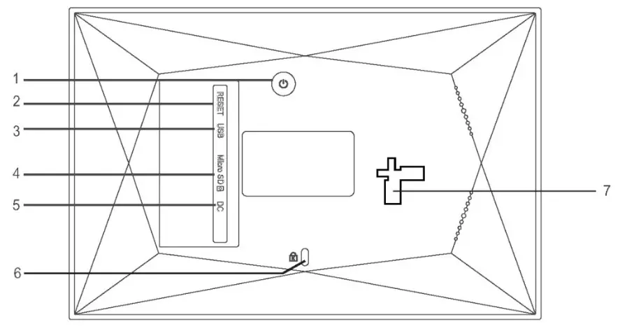 BIHIWOIA PFW763B WiFi Photo Frame - Control