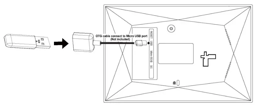 BIHIWOIA PFW763B WiFi Photo Frame - USB