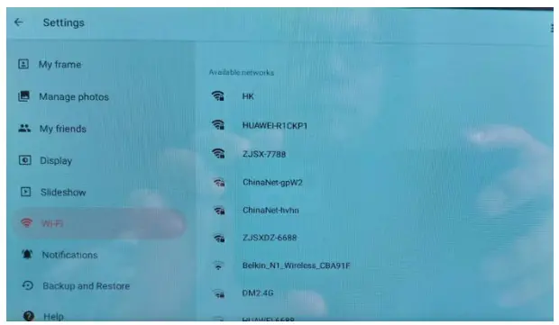 BIHIWOIA PFW763B WiFi Photo Frame - Wi-Fi from