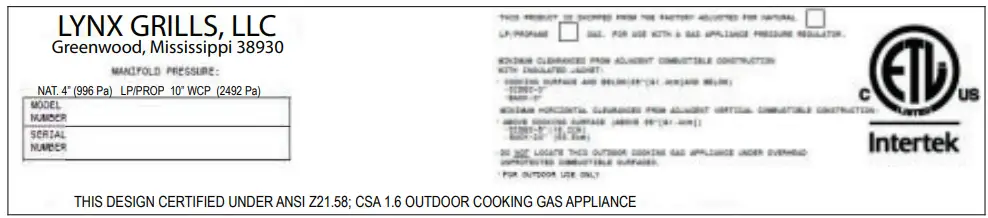 Lynx Grills LSB501 Sedona Single Side Burner - Figure