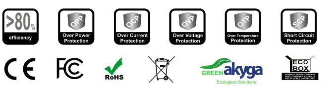 akyga AK CH 16 USB Car Charger -