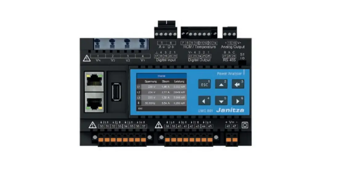 Janitza Umgum8g01801 Modular Expandable Power Analyzer Instruction Manual