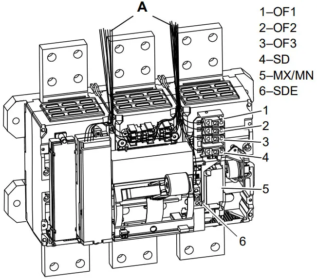 Schneider Electric PowerPacT R Frame and NS1600b NS3200 Circuit Breaker - Mounted Circuit Breaker