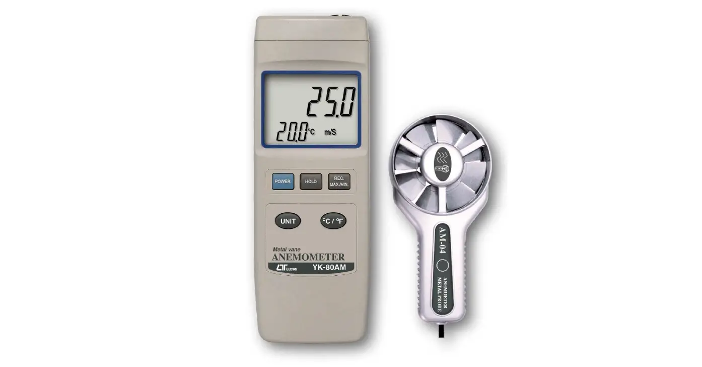 Lutron Yk-80am Metal Vane Anemometer Instruction Manual