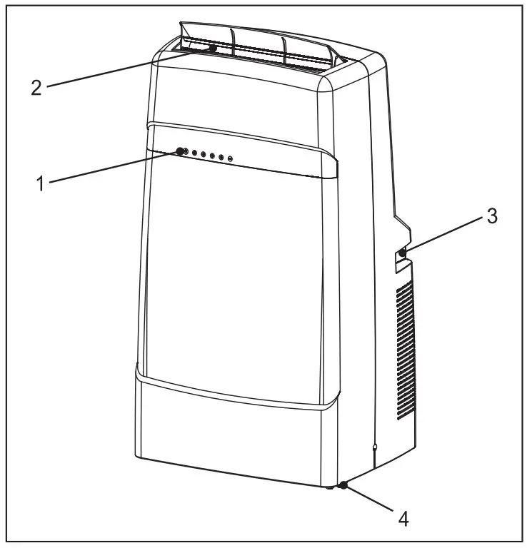 Whynter ARC-12SD ECO-FRIENDLY 12,000 BTU Portable Air Conditioner - front panel