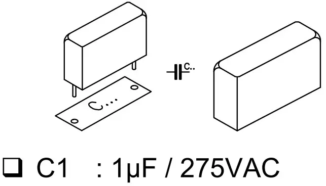 velleman WSHA8086 Telephone Ring Detector with Relay Output - Capacitor