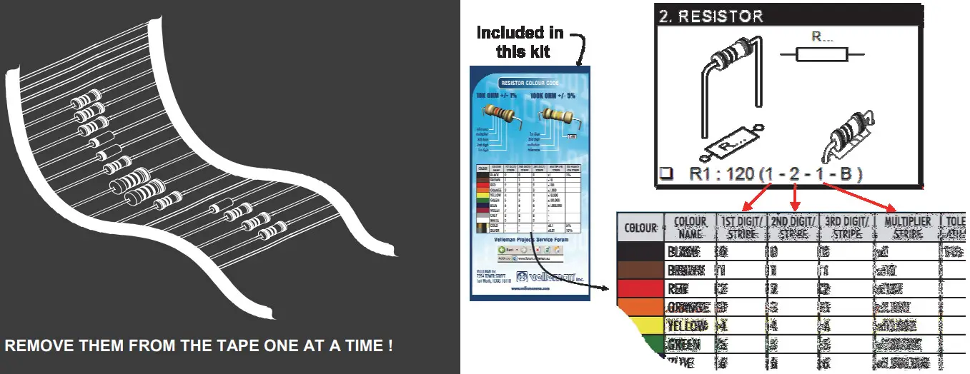 velleman WSHA8086 Telephone Ring Detector with Relay Output - PARTS