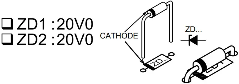 velleman WSHA8086 Telephone Ring Detector with Relay Output - Zener diodes