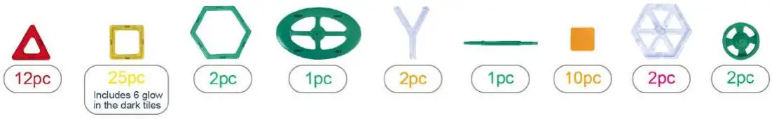 anko 43289288 Magnetic Tiles Ferris Wheel Set-FIG2