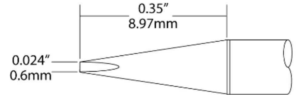 Ultra-Fine Tweezer Cartridge - Chisel