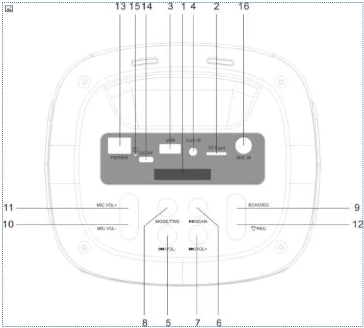 VOCAL-STAR VS-275 Portable Karaoke Machine with Bluetooth FIG1