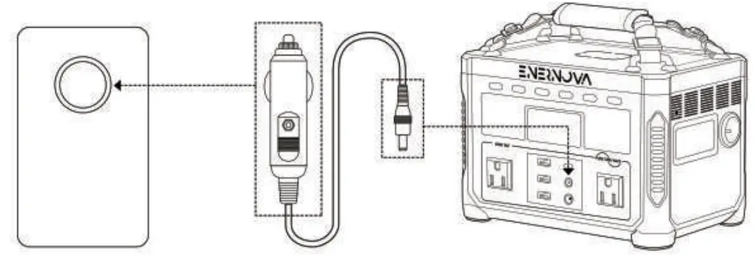 ENERNOVA ETA 288Wh 600W Portable Power Station - Charging 1