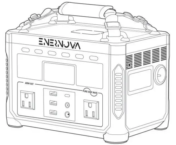 ENERNOVA ETA 288Wh 600W Portable Power Station