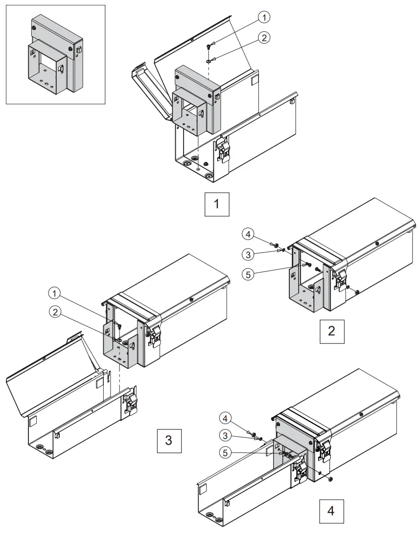 nVent HOFFMAN F88T3R66R Commercial Lay in Painted Galvanized Hinged Cover - Fig 1