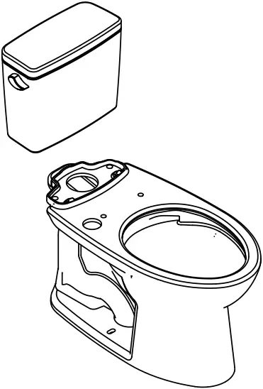 TOTO CST775CEF Drake 1.28 Gpf Toilet A12