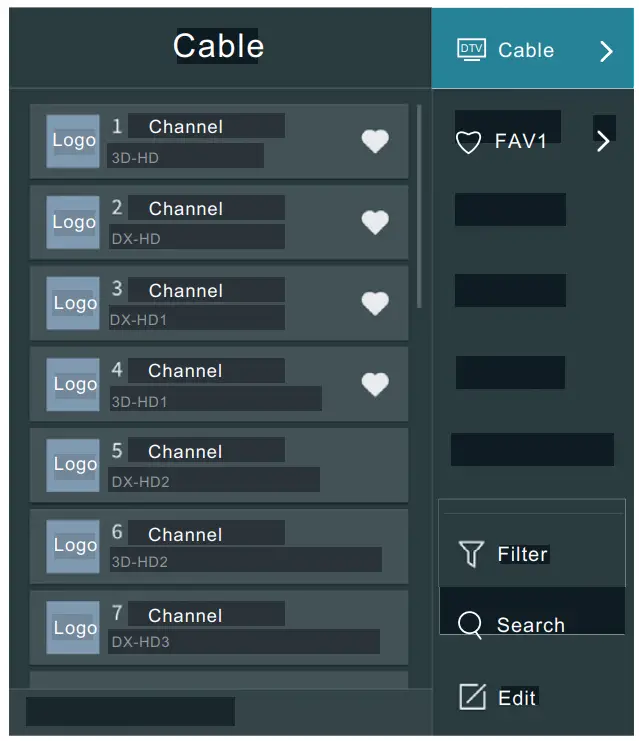 SENCOR SLE 40FS700TCSEN TV - setting 1