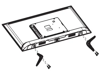 SENCOR SLE 40FS700TCSEN TV - stand and connection