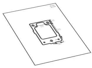 Doorbird D11X_FR IP Video Door Station - Drilling template