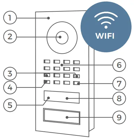Doorbird D11X_FR IP Video Door Station - Front