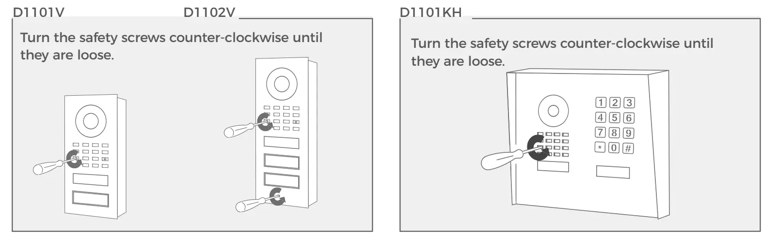 Doorbird D11X_FR IP Video Door Station - clockwise until