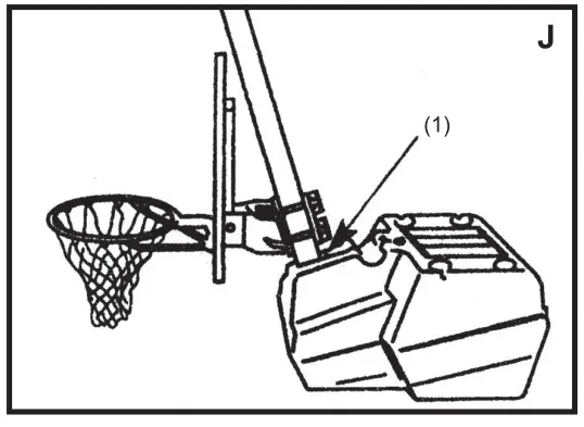 DUNN RITE Dunn Rite B100 Splash and Slam Portable Pool Basketball Set - Setap 6