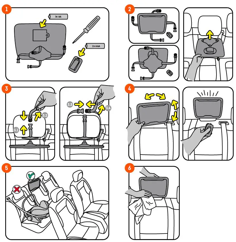 BeSafe XL2 Baby Mirror with Light-FIG-1