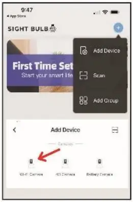 Trend Makers Sight Bulb Wifi Smart Camera - Figure 6