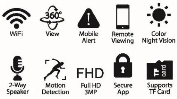 Trend Makers Sight Bulb Wifi Smart Camera - Icon 2