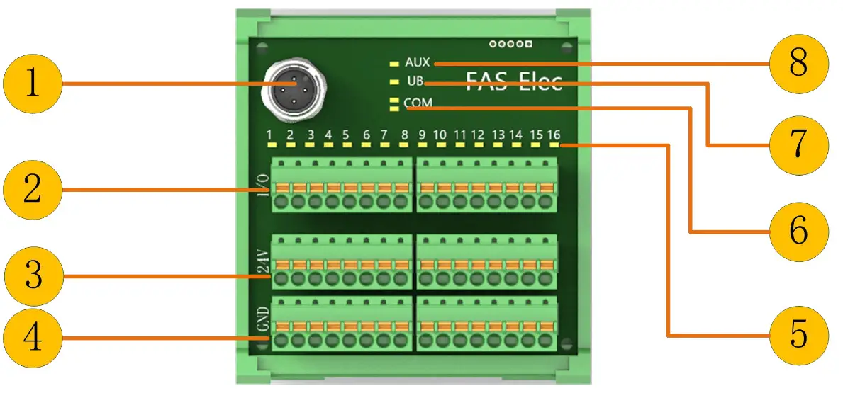 FAS ELECTRONICS 00BH11 Digital Input-Output Pin