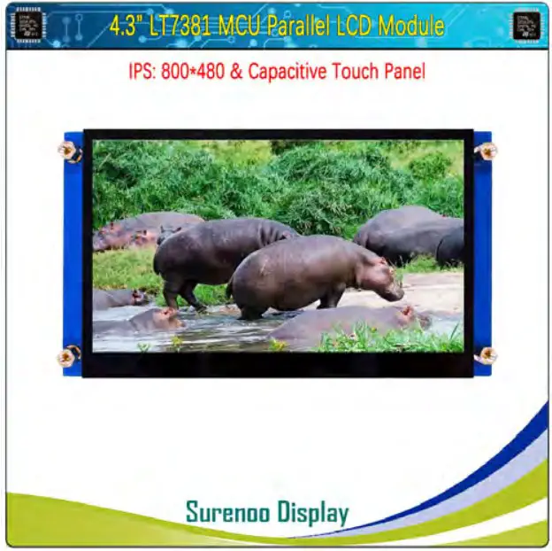 Surenoo SMC0430B 800480 Series MCU Interface IPS LCD Module