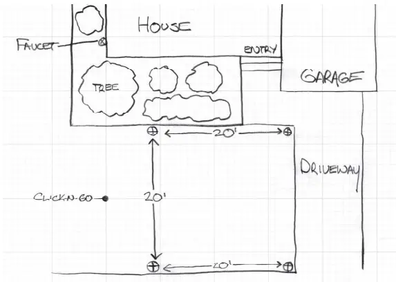 RAIN BIRD 32HE Sprinkler System - drawing