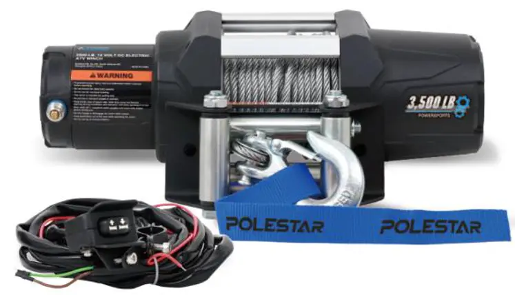 POLESTAR 3500lb 12V DC Electric ATV, UTV Winch - Featured Image