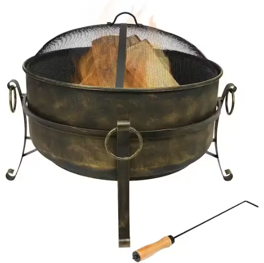 Sunnydaze-DECOR-NB-CF24-Steel-Cauldron-Outdoor-Wood-Burning-Fire-Pit-product-image