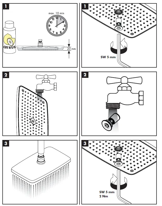 hansgrohe 27381000 Raindance E Air 1jet Overhead Shower fig-10