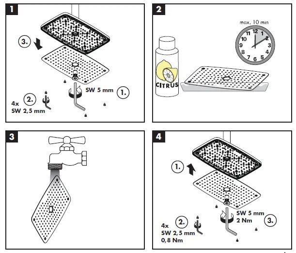 hansgrohe 27381000 Raindance E Air 1jet Overhead Shower fig-12