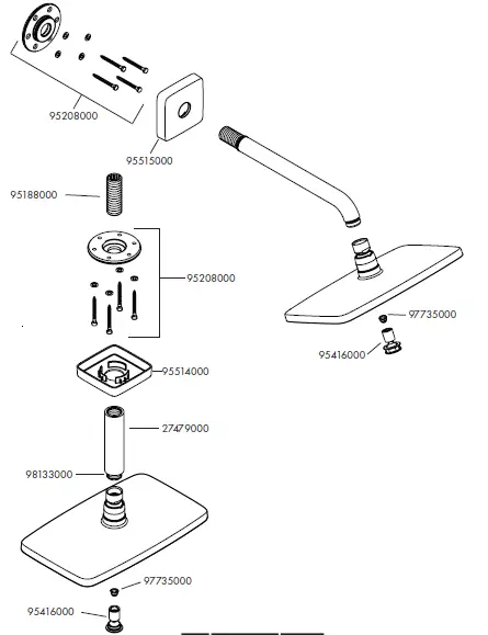 hansgrohe 27381000 Raindance E Air 1jet Overhead Shower fig-13
