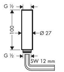 hansgrohe 27381000 Raindance E Air 1jet Overhead Shower fig-8