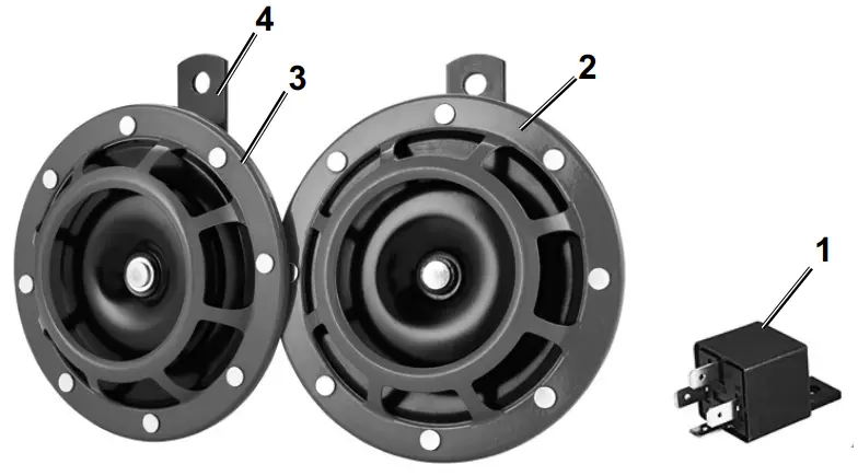 PITTSBURGH 58807 12V Twin Disc Car Horn - fig 2