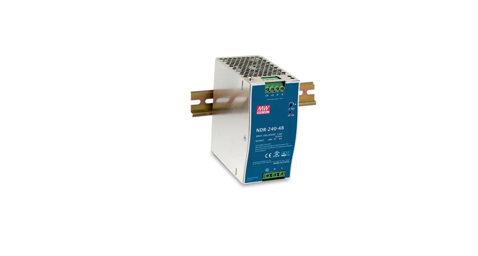 Mean Well Ndr-240 Series 240w Single Output Industrial Din Rail Instruction Manual
