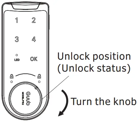 EPIC OFFICE P152 Touch Keypad Function Guub Intelligent Lock - unlock
