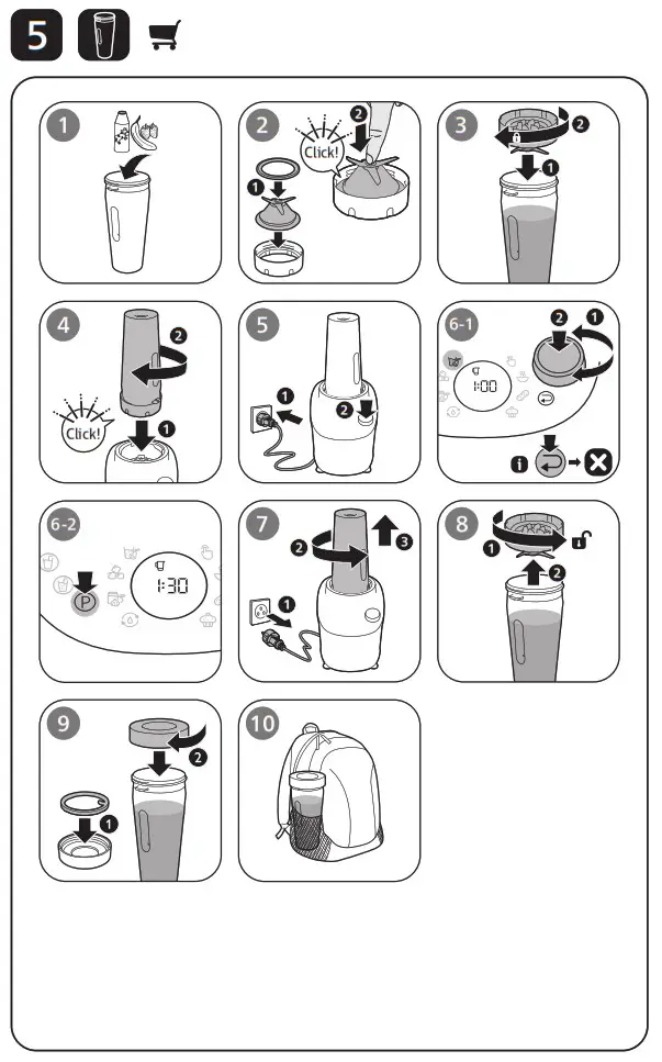 PHILIPS HR3770 Atlantic Flip and Juice Blender - overview 4