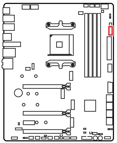 msi meg x570s ace max gaming motherboard - EZ Debug LED