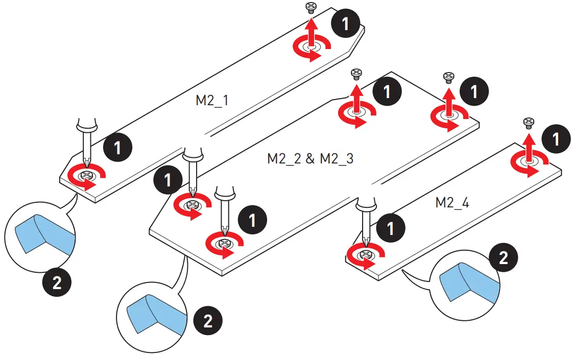 msi meg x570s ace max gaming motherboard - M.2 module