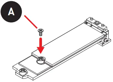 msi meg x570s ace max gaming motherboard - Type-B screw