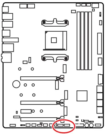 msi meg x570s ace max gaming motherboard - USB 2.0 Connectors
