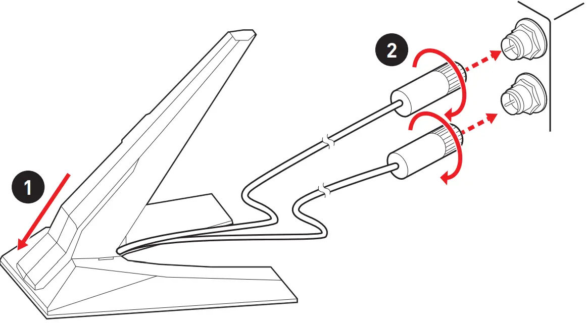 msi meg x570s ace max gaming motherboard - WiFi antenna connectors