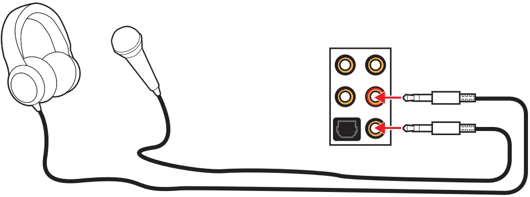 msi meg x570s ace max gaming motherboard - microphone diagram