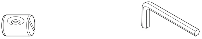 Dream On Me SYNERGY Convertible Crib and Changer - HARDWARE 2