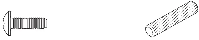 Dream On Me SYNERGY Convertible Crib and Changer - HARDWARE 3