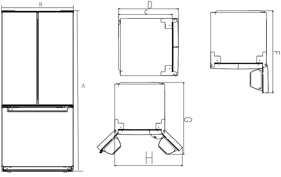 CROSLEY CFDMH 1834 AW Refrigerator - damaged 17